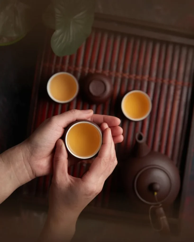 Hot tea served at Thai Wellness Spa